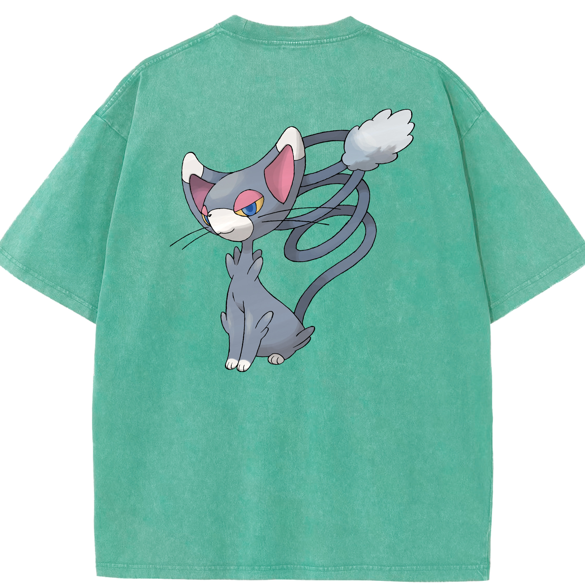 （画像用） ポケットモンスター Pokémon 綿100% ヴィンテージ風 半袖Tシャツ（背面プリント）